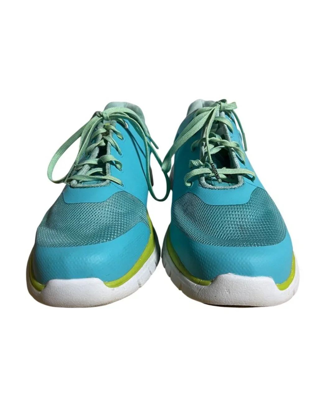 Anodyne No 23 Sport Runner Womens Sneakers US 8.5W Aqua & Lime